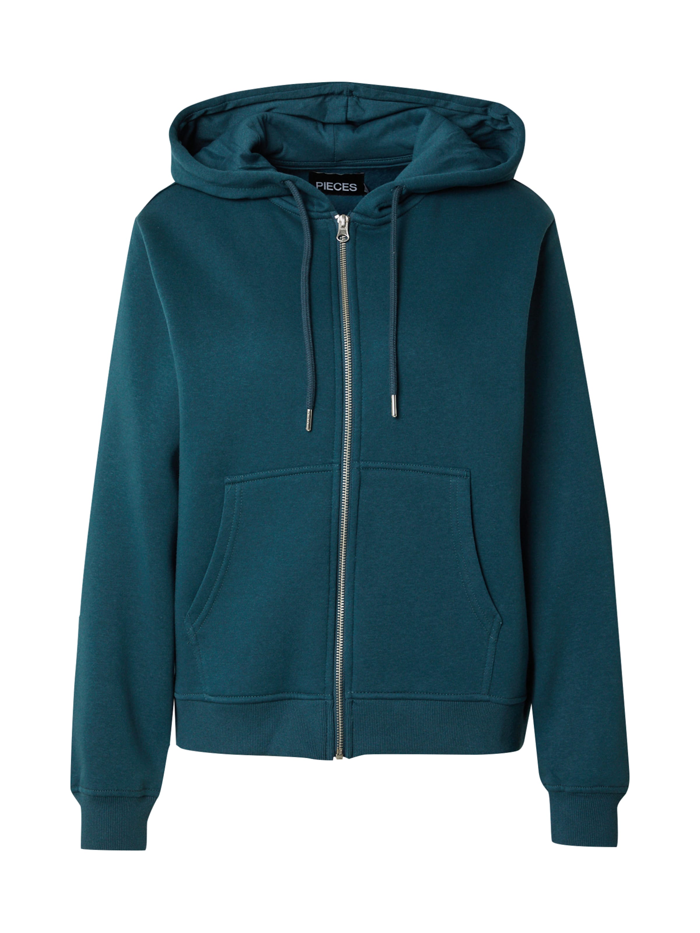 PIECES Sweat jacket 'CHILLI' in Blue: front