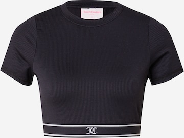 Juicy Couture Sport Λειτουργικό μπλουζάκι σε μαύρο: μπροστά