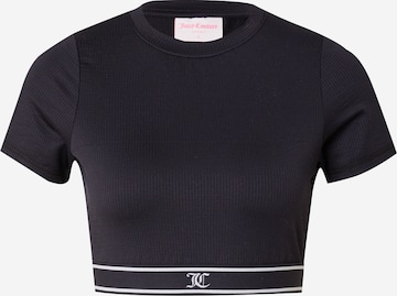 Tricou funcțional de la Juicy Couture Sport pe negru: față