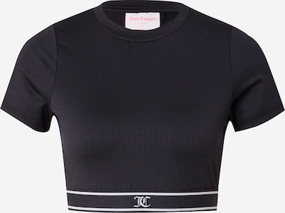 Juicy Couture Sport Tehnička sportska majica u crna / bijela, Pregled proizvoda