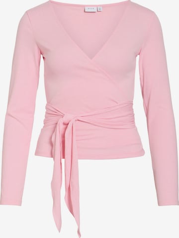 VILA Shirt 'VIGina' in Roze: voorkant