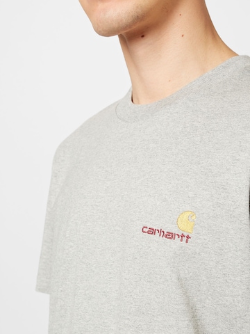 Carhartt WIP T-Shirt 'American Script' in Grau