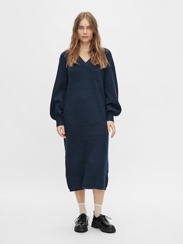 OBJECT Knitted dress 'Malena' in Blue: front