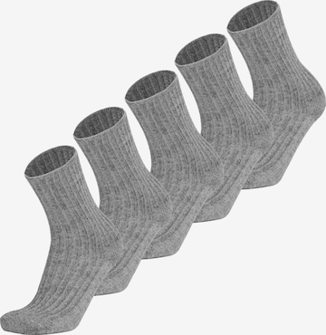 Polar Husky Athletic Socks in Grey: front