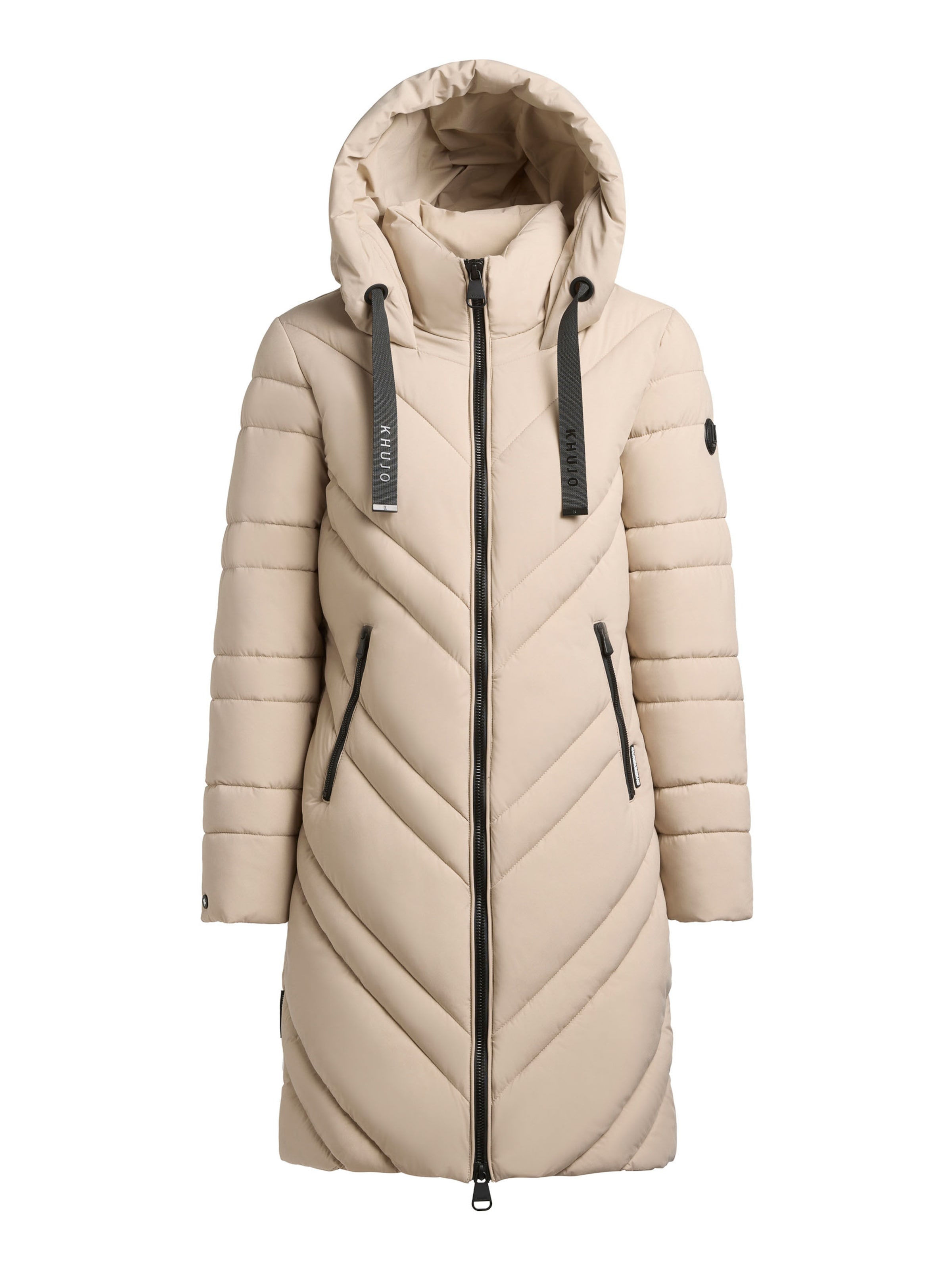 khujo Wintermantel 'Taby' in Beige: Vorderseite