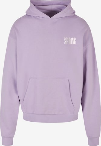 Merchcode Sweatshirt 'Tropical Spring' in Lila: Vorderseite