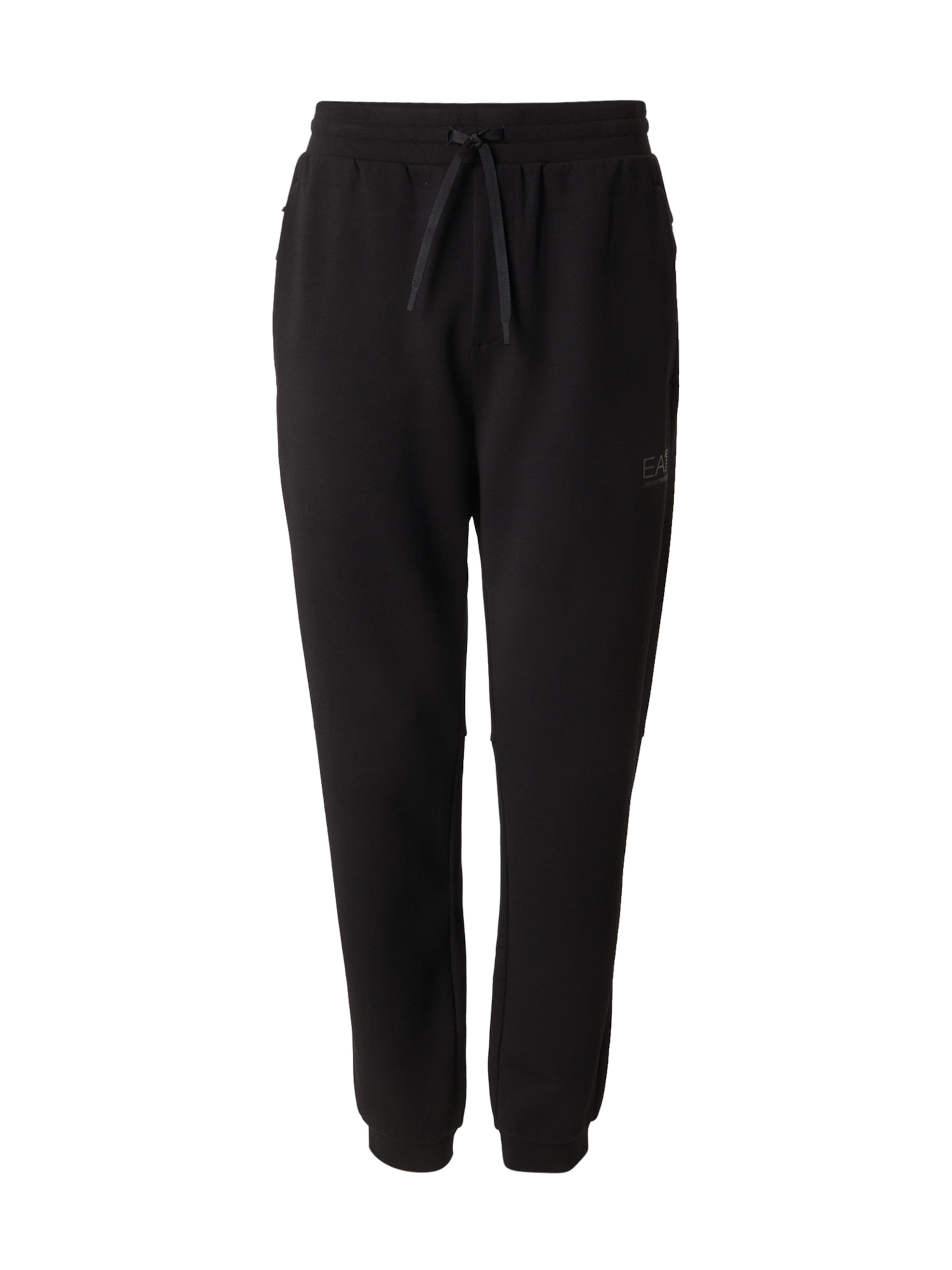 EA7 Emporio Armani - Tapered Pantalón deportivo en negro: frente