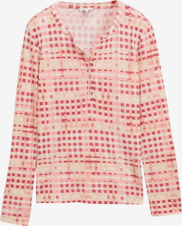 TOM TAILOR Shirt in Rood: voorkant
