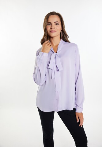 faina - Blusa em roxo: frente