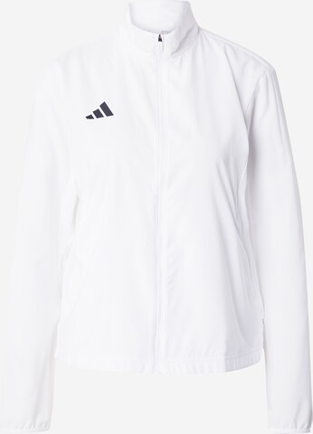 ADIDAS PERFORMANCE Athletic Jacket 'ADIZERO' in White: front