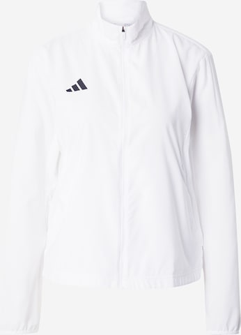 ADIDAS PERFORMANCE Urheilutakki 'Adizero Essentials' värissä valkoinen: etupuoli