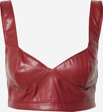 Bardot Bustier Melltartó 'ANYA' - piros: elől