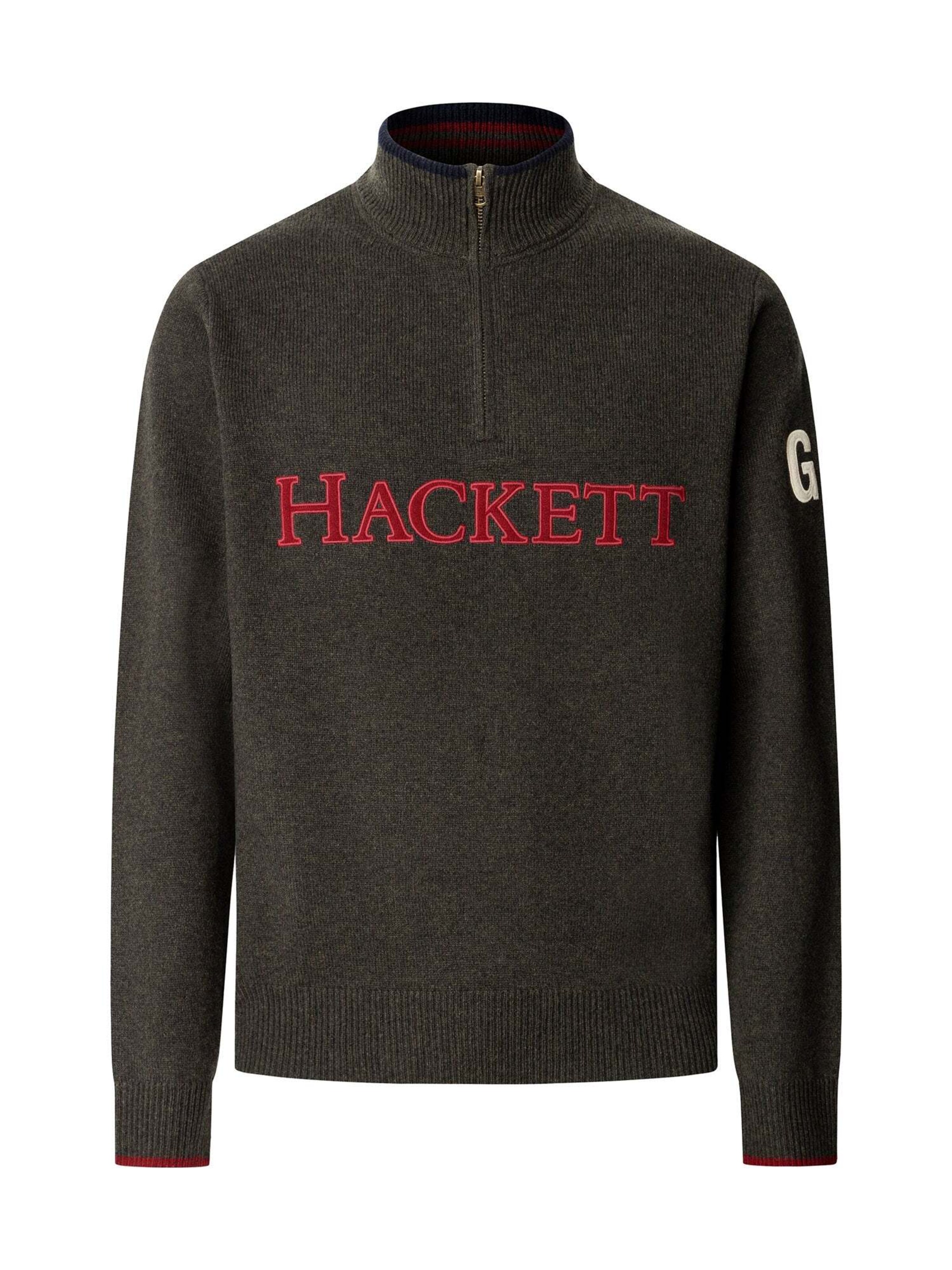 Hackett London Trui in Groen: voorkant
