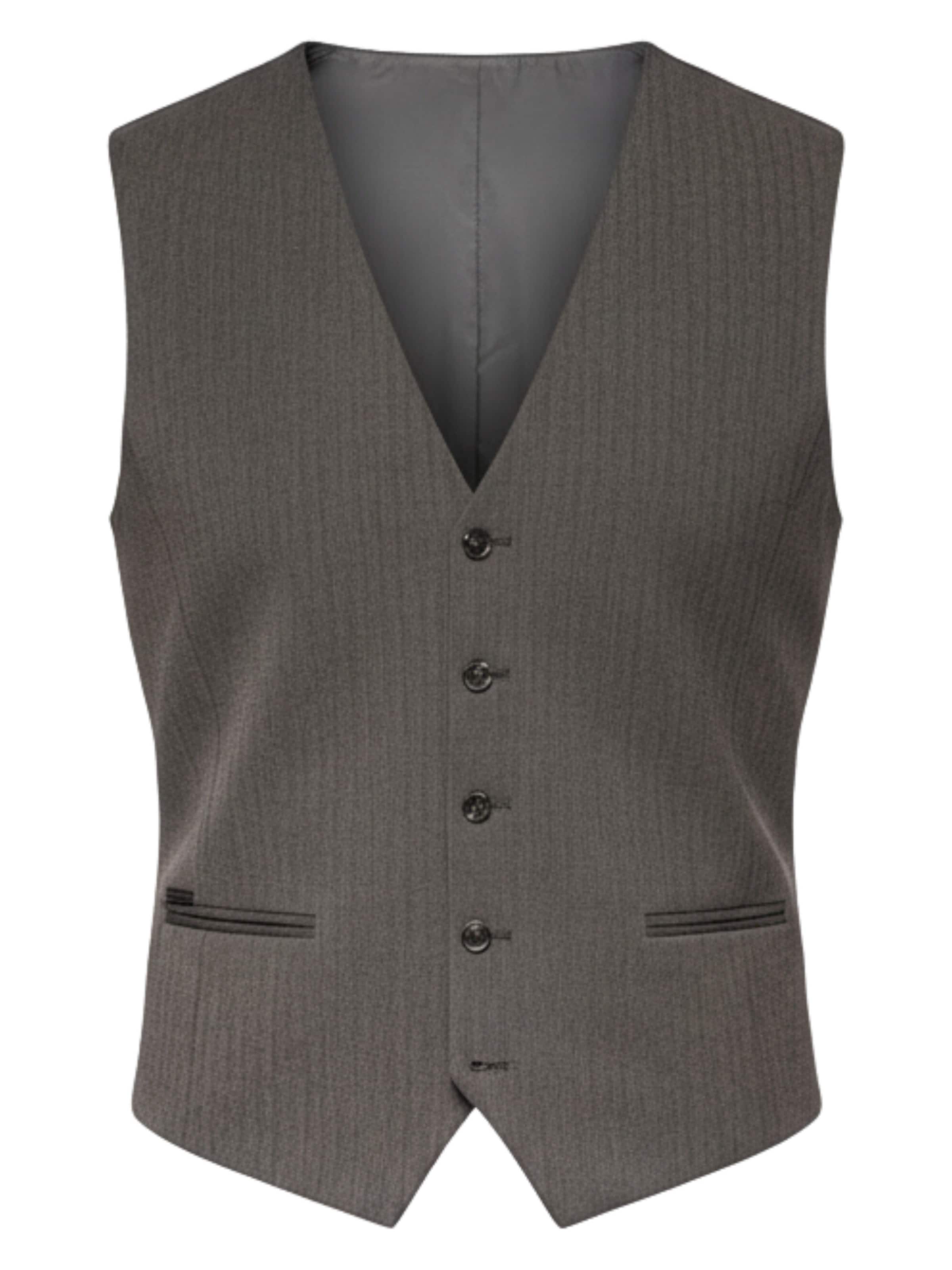 Ombre Gilet 'OM-BLZV-0143' in Grijs: voorkant