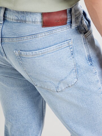 Pepe Jeans Liibuv Teksapüksid 'Stanley', värv sinine
