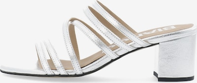 Bianco Mules 'BELLE' in Silver, Item view