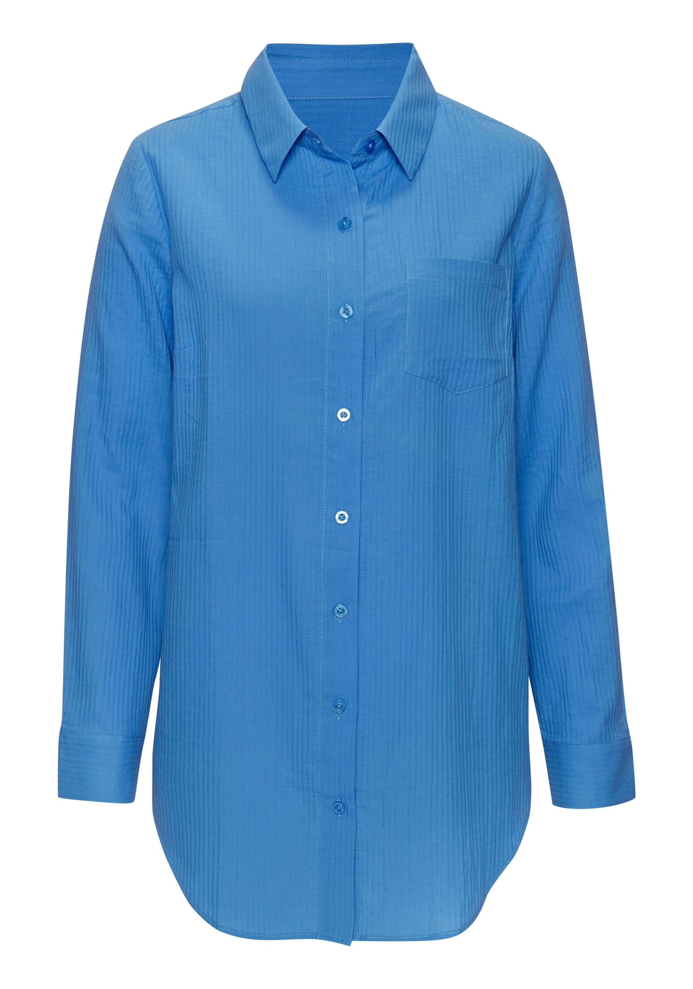 VIVANCE Blouse in Blue: front