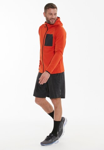 ENDURANCE Athletic Fleece Jacket 'Deerto' in Orange