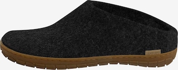 Glerups Hausschuh 'Honey' in Grau: Vorderseite