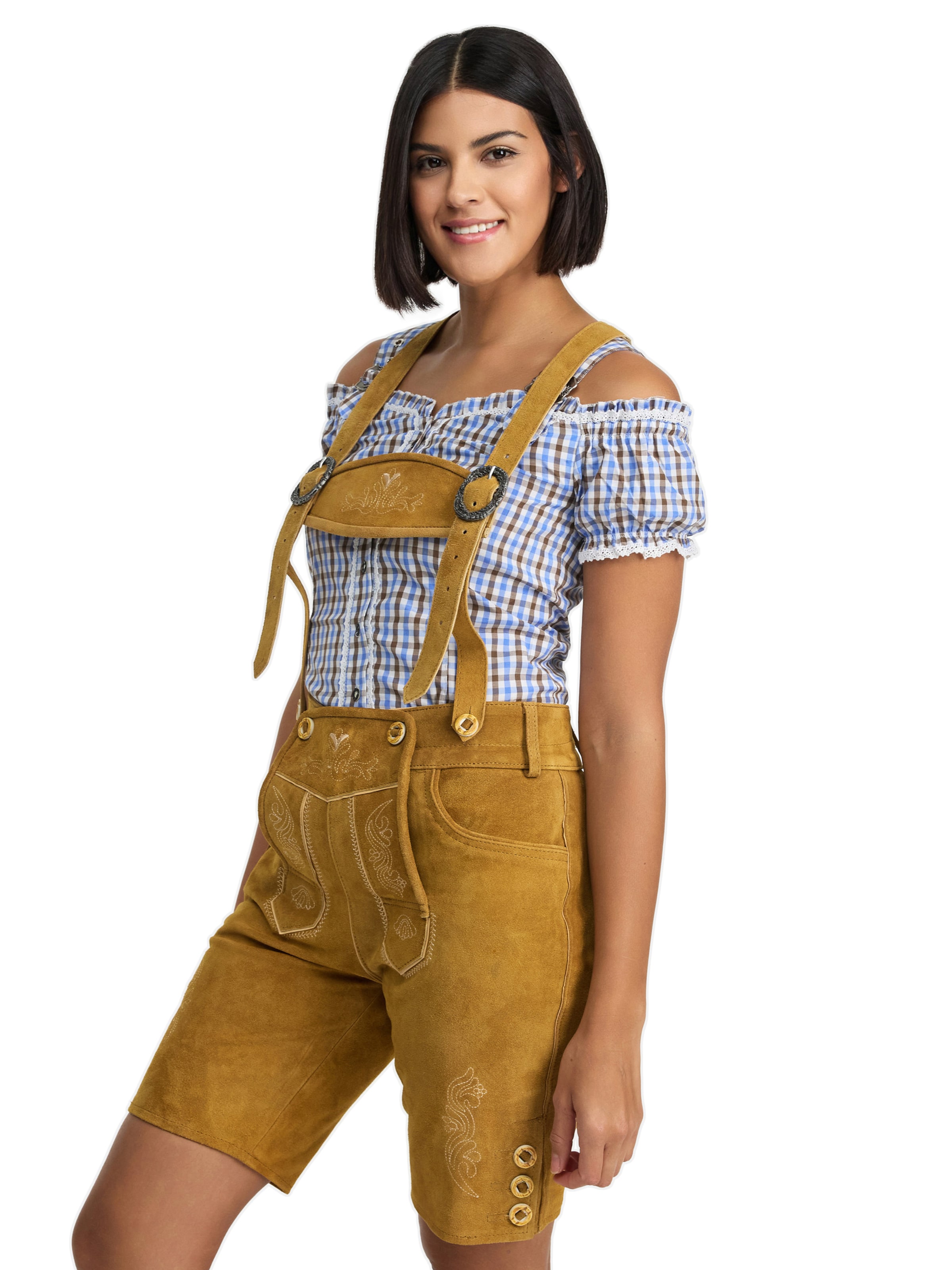 Steigenhöfer Regular Traditional Pants 'Annika' in Brown