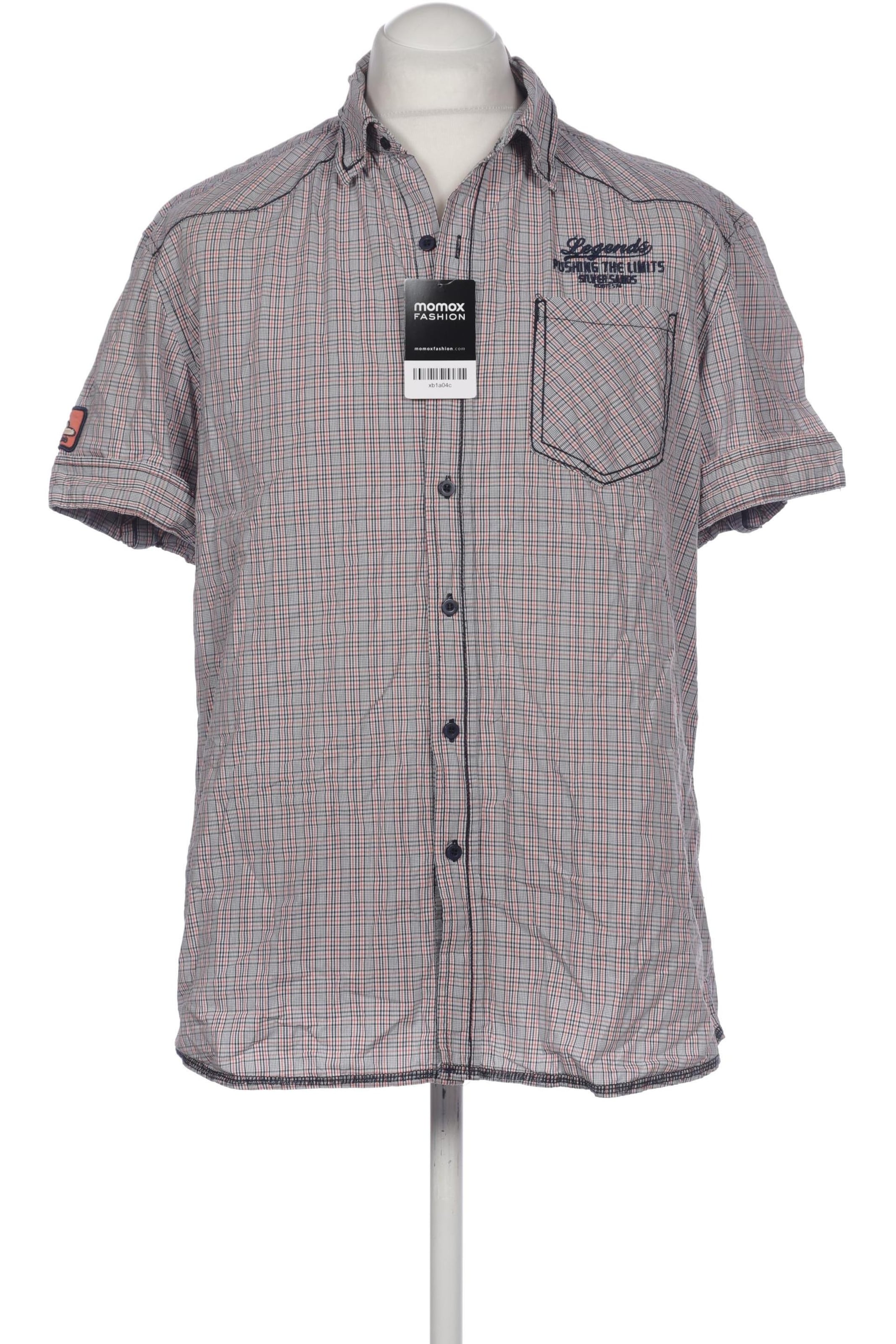 BLEND Button Up Shirt in XL in Grey: front