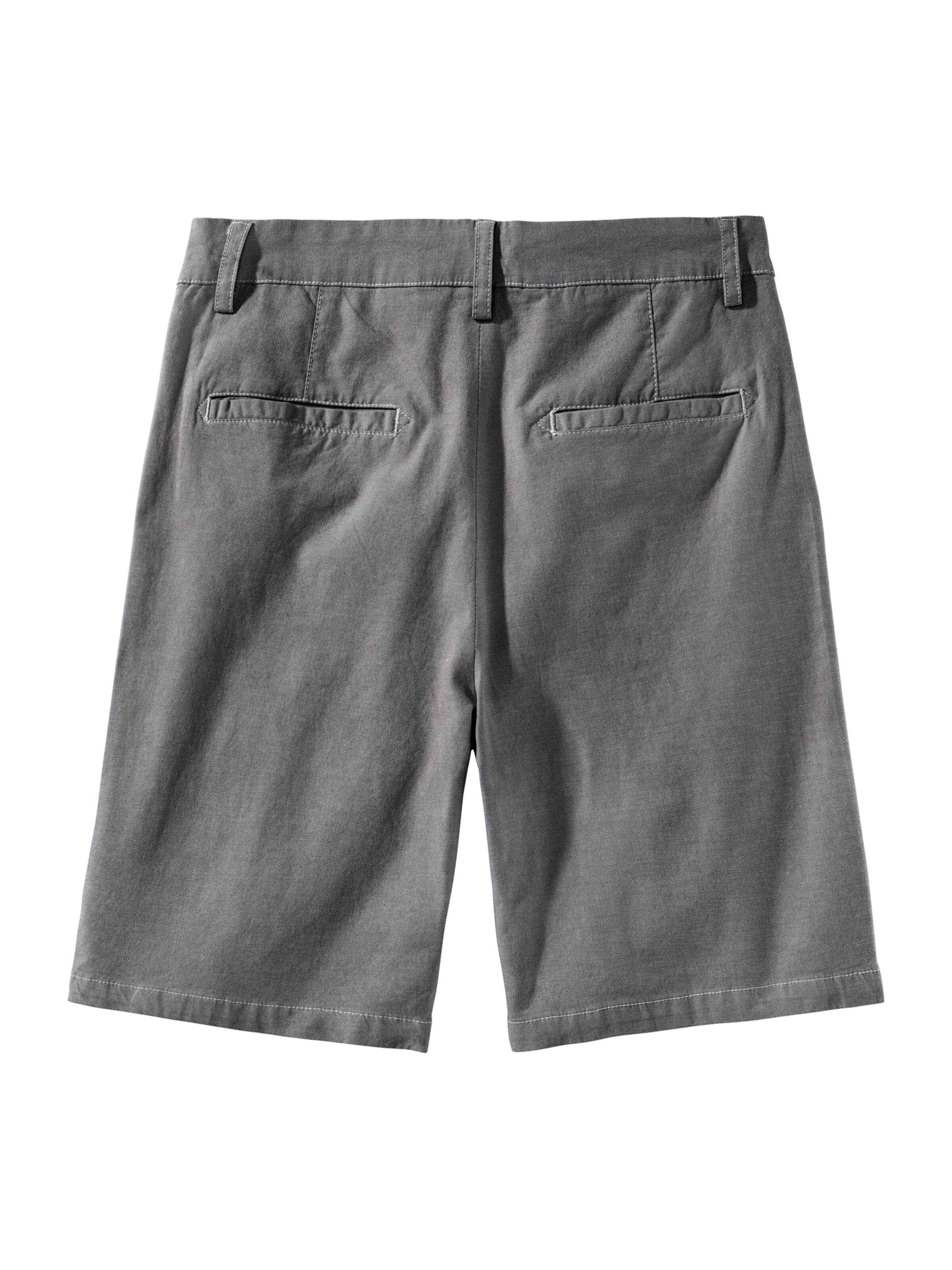 JOHN DEVIN Regular Hose 'Oxford' in Grau: Rückseite