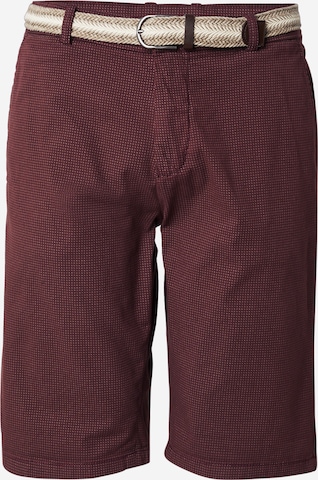 Lindberghregular Chino hlače 'Superflex' - crvena boja: prednji dio