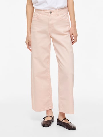 VILA Wide leg Jeans 'VIEmma' in Pink