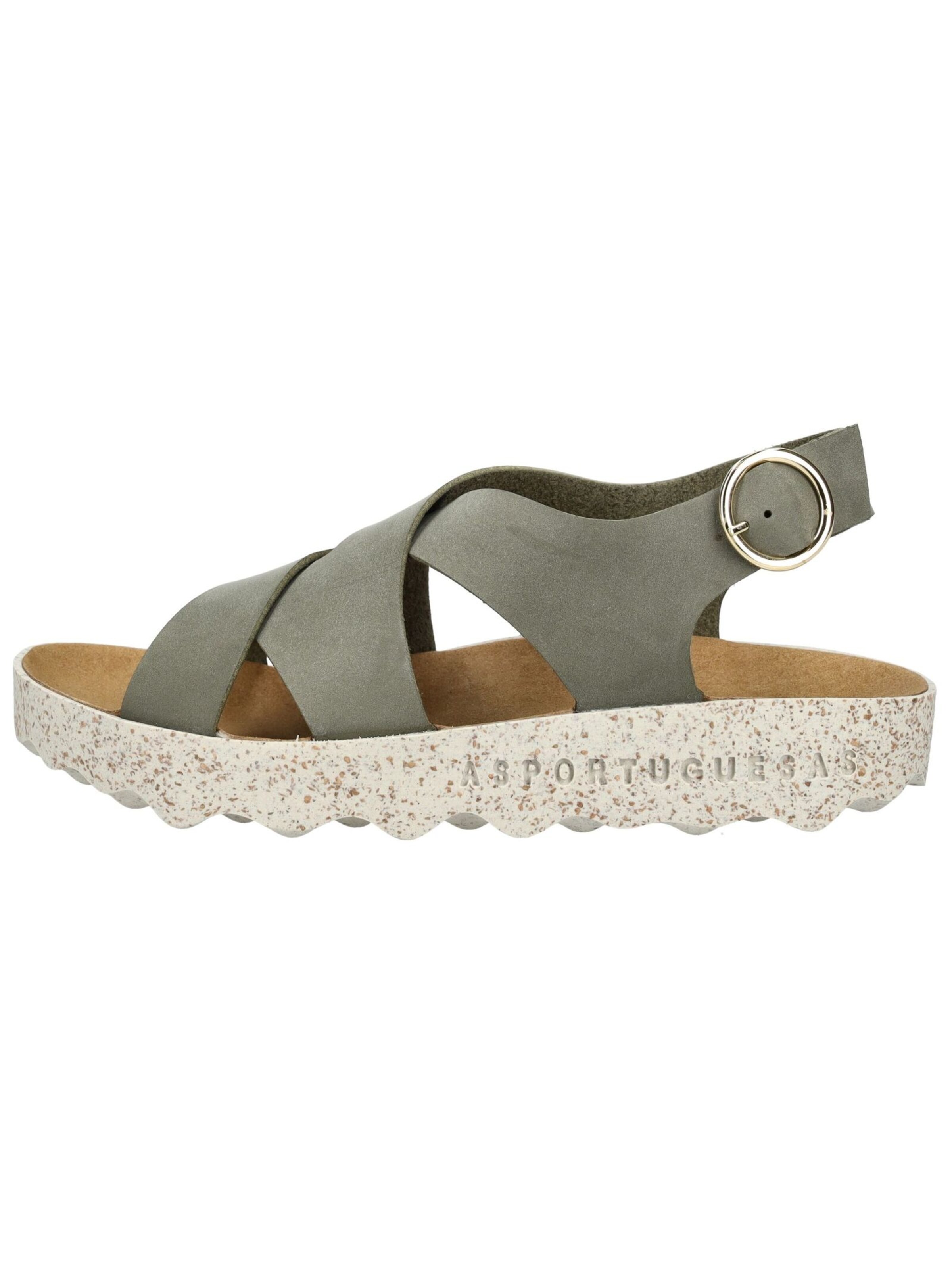 Asportuguesas Sandalen met riem in Groen