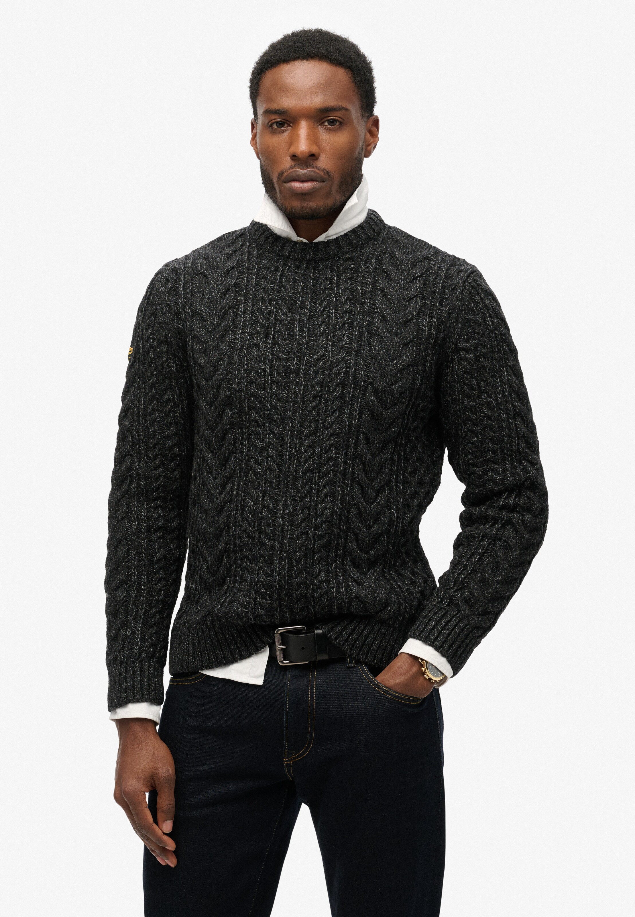 Superdry Pullover in Schwarz