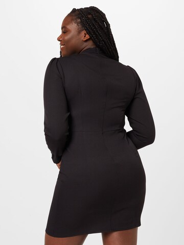 Trendyol Curve Obleka | črna barva