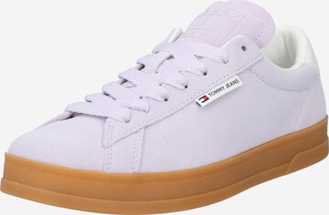 Tommy Jeans - Sapatilhas baixas 'Court' em roxo: frente