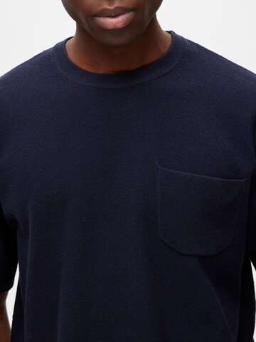 Pull-over 'REES' SELECTED HOMME en bleu