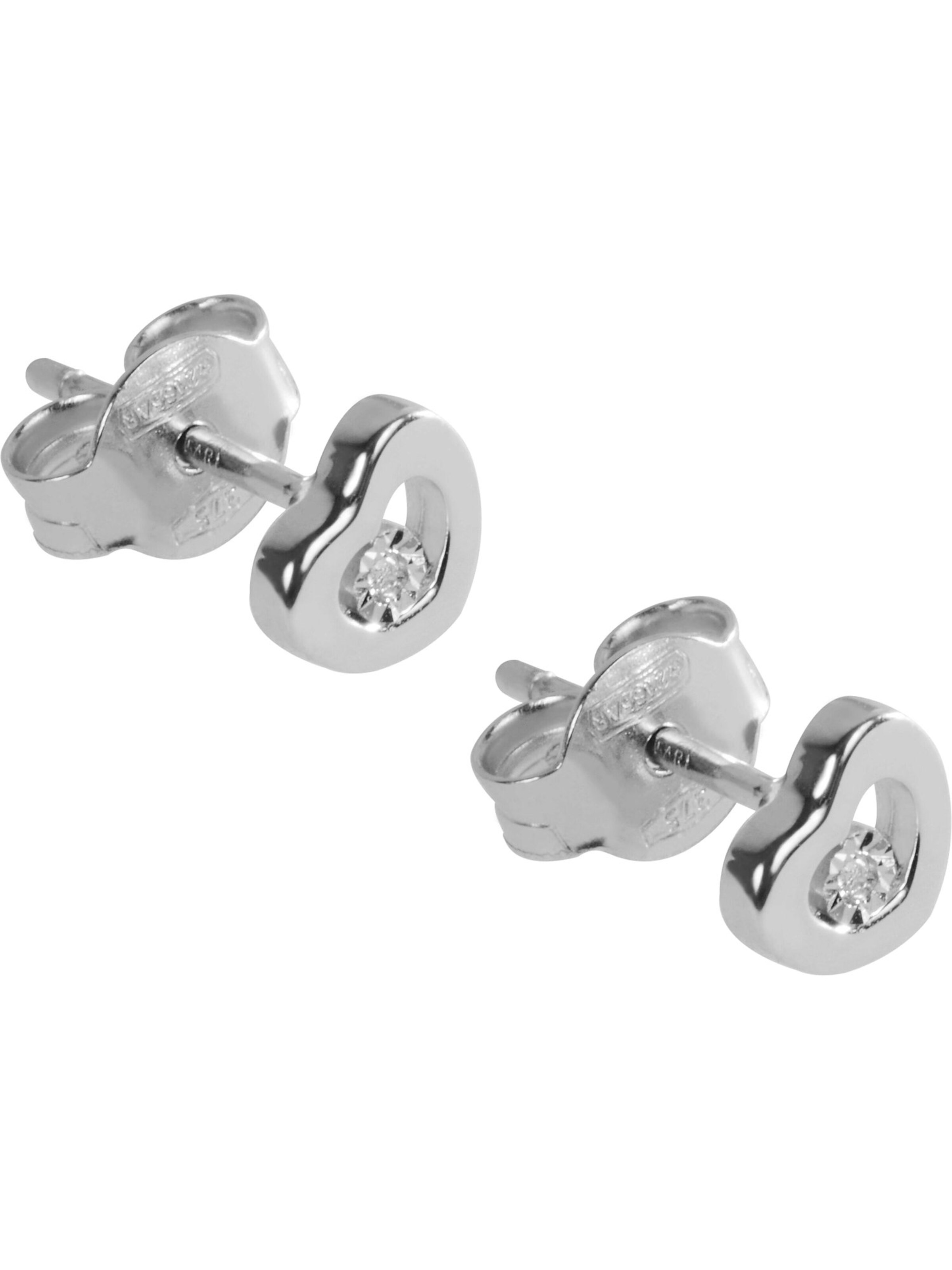 CHRIST Earrings 'CHRIST' in White: front