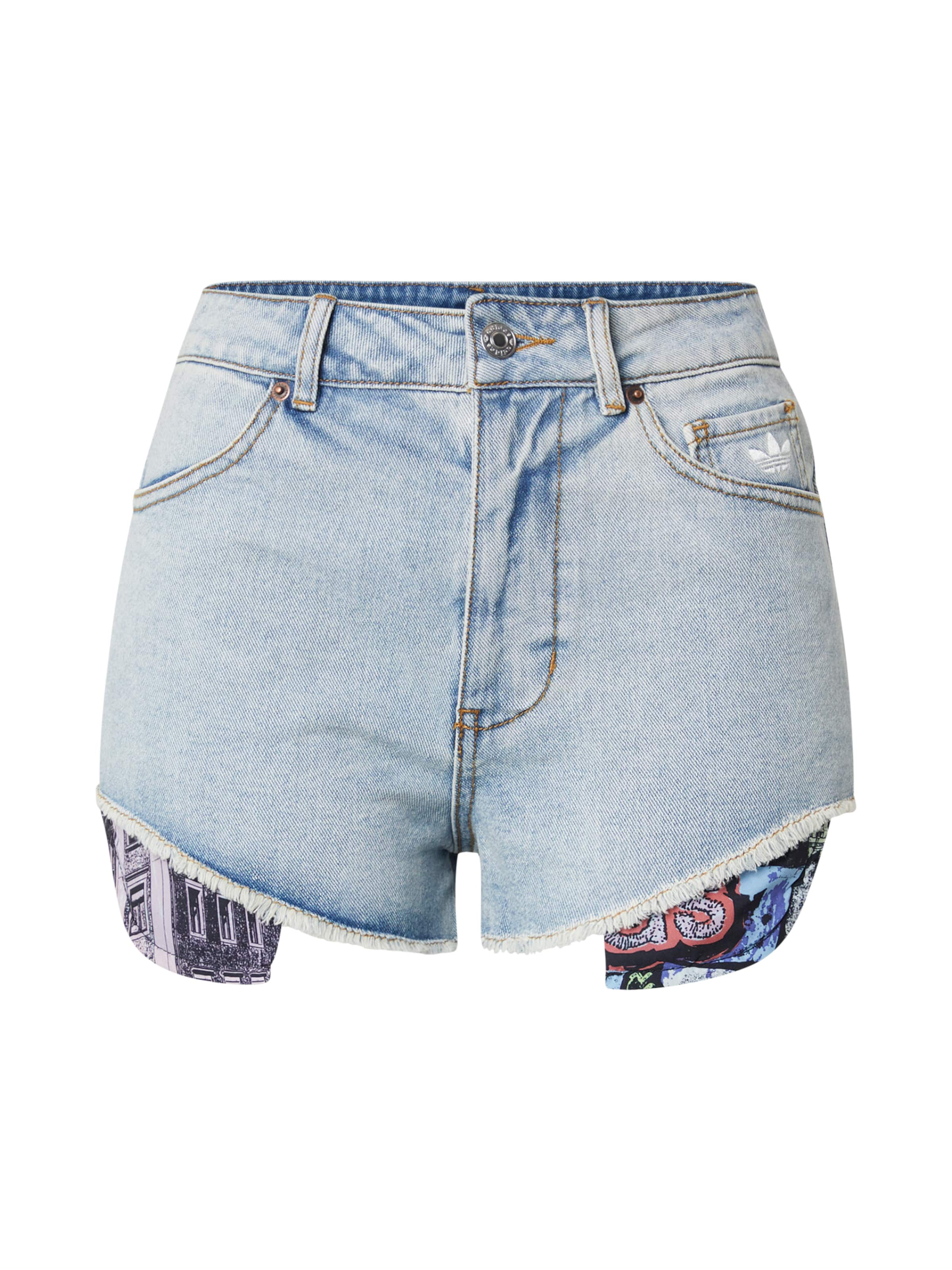 ADIDAS ORIGINALS Слим Джинсы 'Adidas x Jeremy Scott' в Синий: спереди