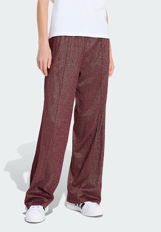 ADIDAS ORIGINALS Wide leg Trousers in Red: front