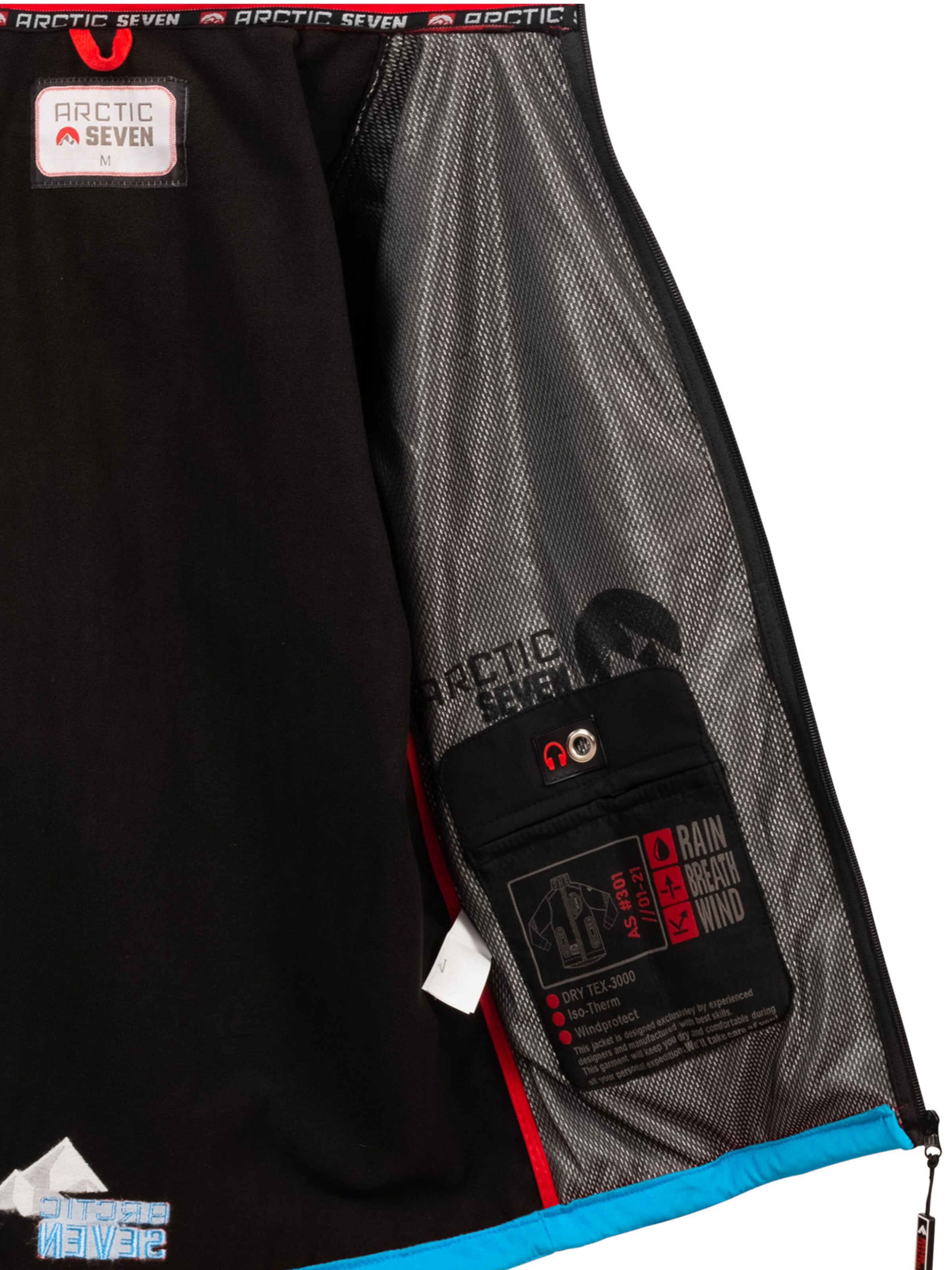 Arctic Seven Tussenjas in Zwart