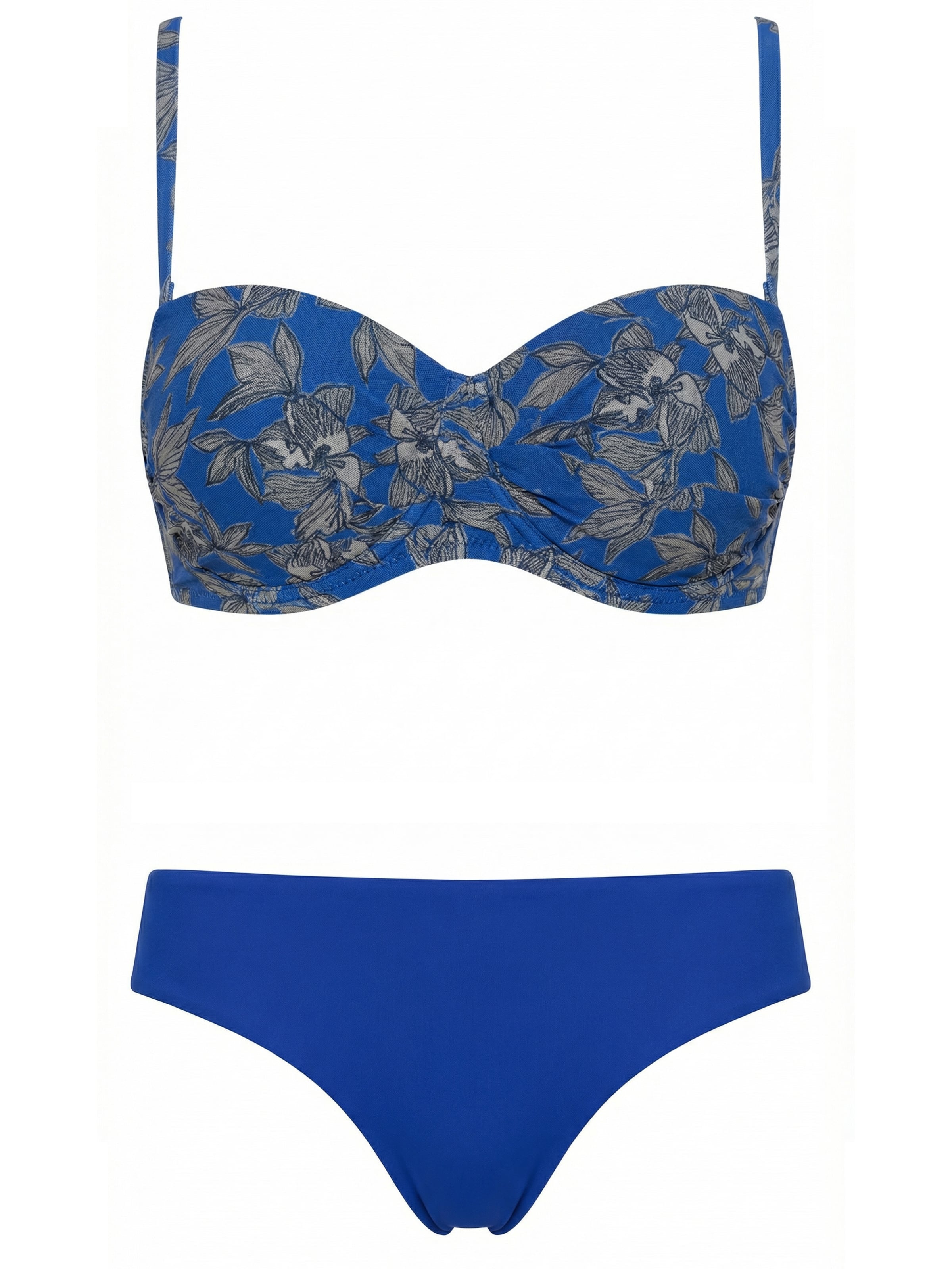 Fascia Bikini 'Alice' di Lady Etna in blu: frontale