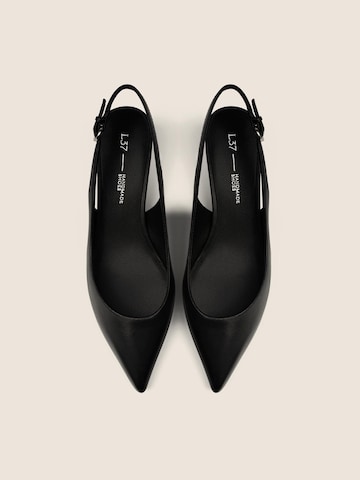 Escarpins à bride arrière 'ELEGANCE ESSENCE' L37 HANDMADE SHOES en noir