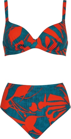 SUNFLAIR Classic Bikini in Red: front