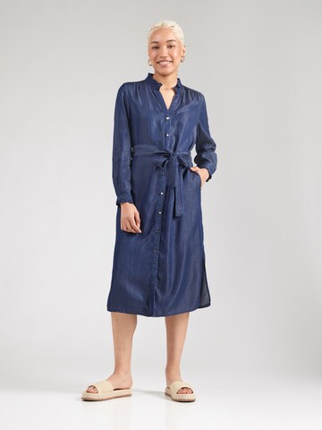 Robe-chemise s.Oliver BLACK LABEL en bleu : devant