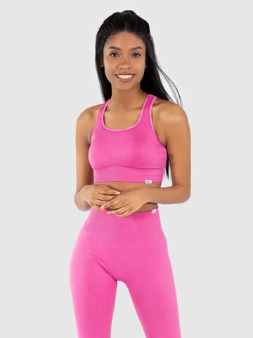 Bustier Soutien-gorge de sport 'Aware' Smilodox en rose