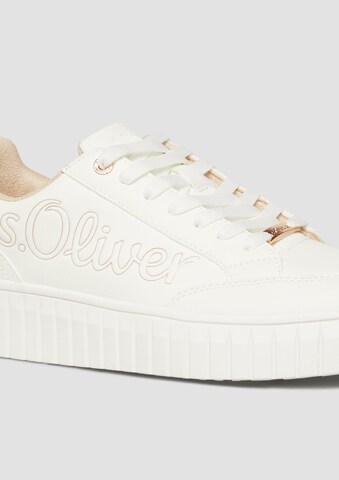 s.Oliver Platform trainers in White
