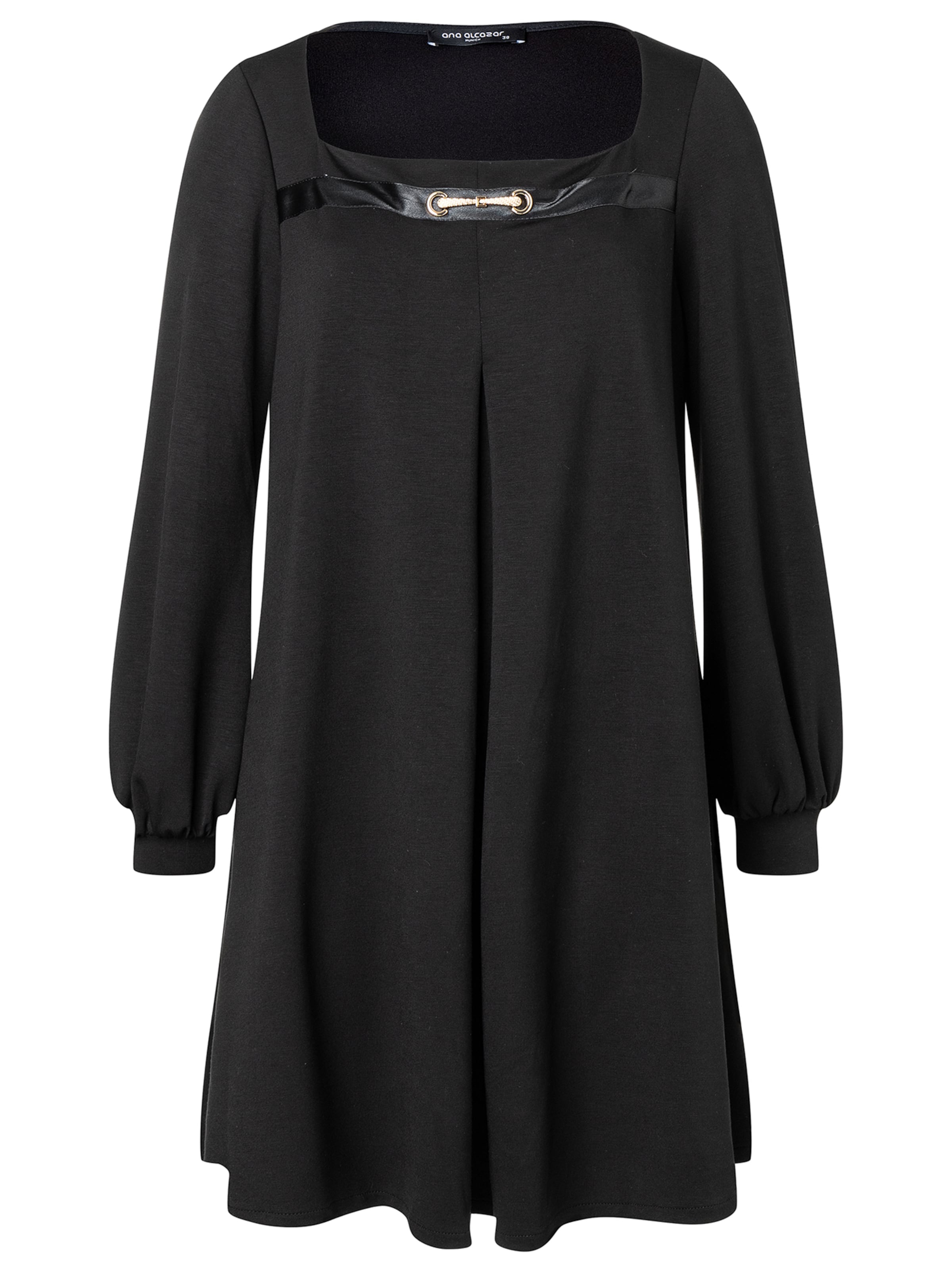 Ana Alcazar Kleid 'Sisa' in Schwarz: Vorderseite