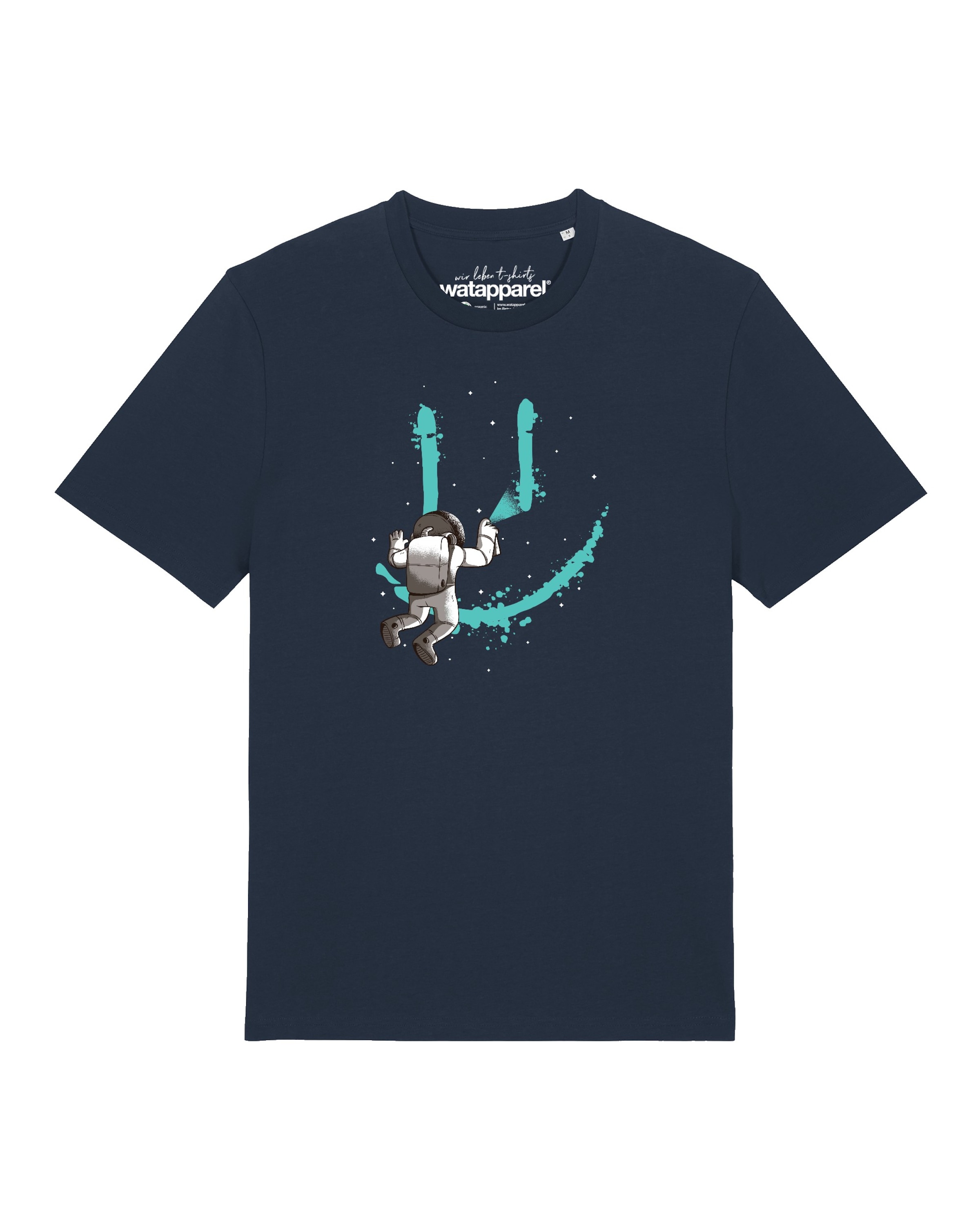 T-Shirt ' Graffiti Astronaut ' Watapparel en bleu : devant