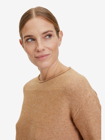 Betty Barclay Strickpullover mit Strickdetails in Beige