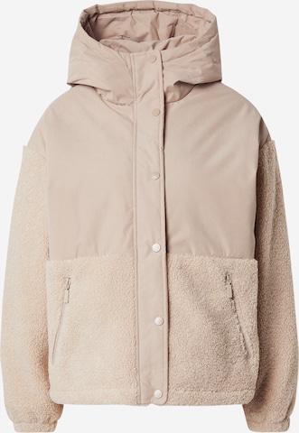 Veste d’hiver mazine en beige : devant