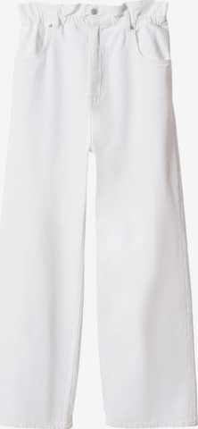 Wide Leg Jean 'Aylin' MANGO en blanc : devant