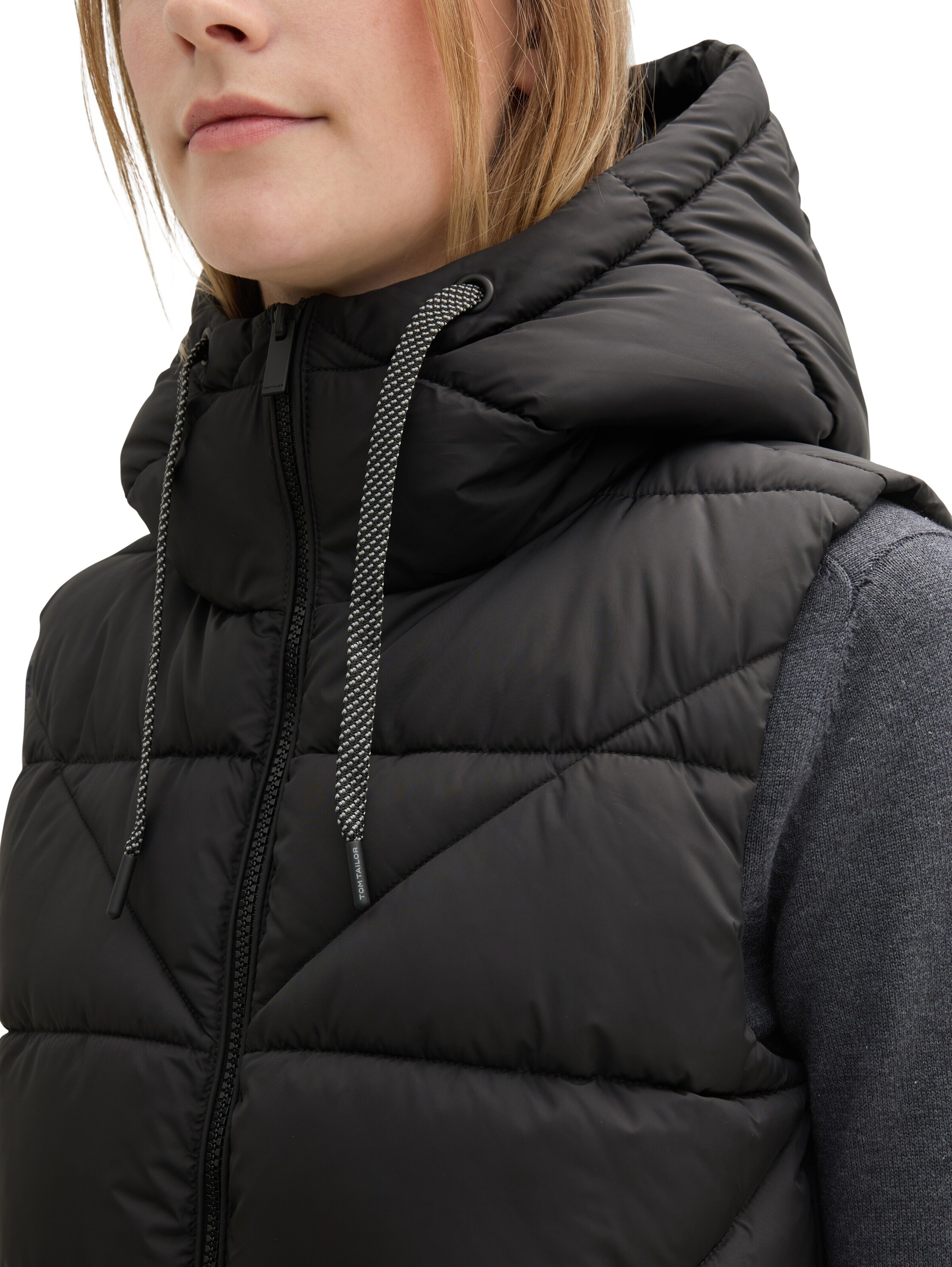 Gilet TOM TAILOR en noir