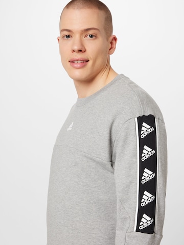 pilka ADIDAS SPORTSWEAR Sportinio tipo megztinis 'Brand Love'